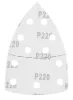 Graphite Csiszolópapír tépőzáras delta 102x152mm, P220, 11 lyukas, 5db
