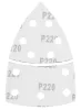 Graphite Csiszolópapír tépőzáras delta 102x152mm, P220, 11 lyukas, 5db