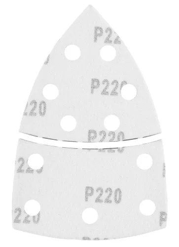 Graphite Csiszolópapír tépőzáras delta 102x152mm, P220, 11 lyukas, 5db