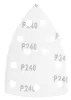 Graphite Csiszolópapír tépőzáras delta 102x152mm, P240, 11 lyukas, 5db