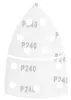 Graphite Csiszolópapír tépőzáras delta 102x152mm, P240, 11 lyukas, 5db