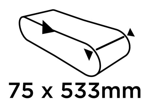 Graphite Csiszolószalag 75x533mm, P150, 3db