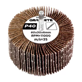 Graphite Csapos lamellás korong 60x30x6mm, P40
