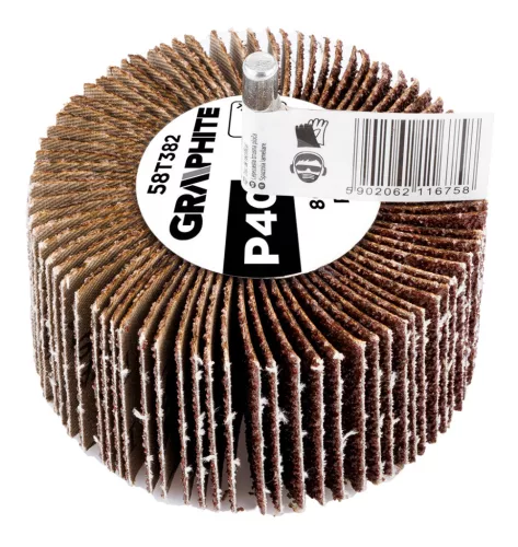 Graphite Csapos lamellás korong 80x30x6mm, P40