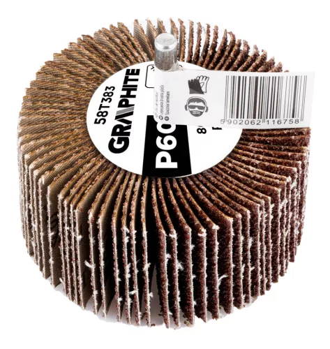 Graphite Csapos lamellás korong 80x30x6mm, P60