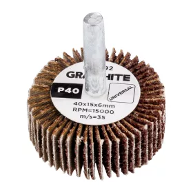 Graphite Csapos lamellás korong 40x15x6mm, P40