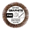 Graphite Csapos lamellás korong 40x15x6mm, P40