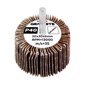 Graphite Csapos lamellás korong 50x30x6mm, P40