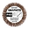 Graphite Csapos lamellás korong 50x30x6mm, P40