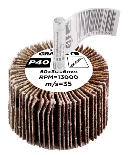 Graphite Csapos lamellás korong 50x30x6mm, P40