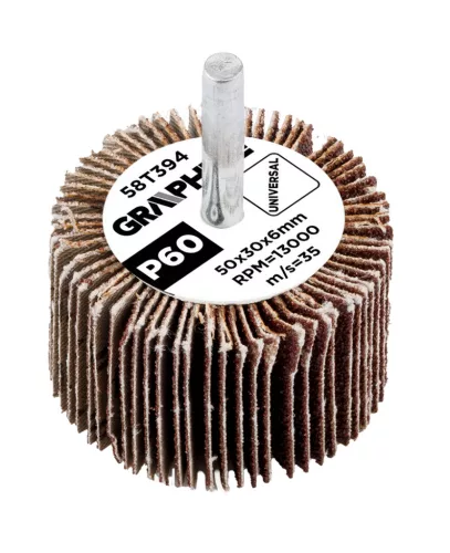 Graphite Csapos lamellás korong 50x30x6mm, P60