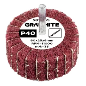 Graphite Csapos lamellás korong, 60x25x6mm, P40