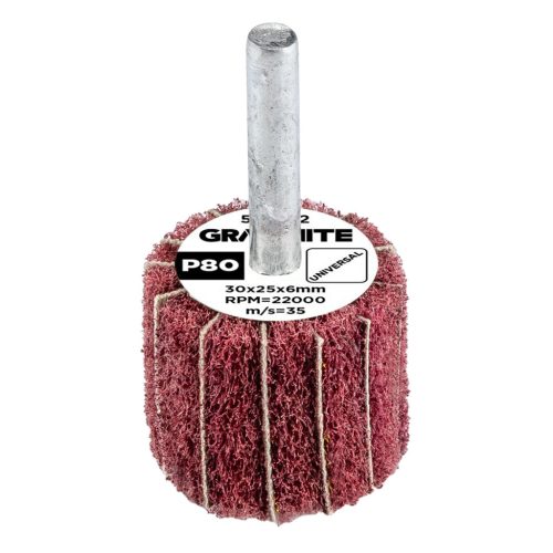 Graphite Csapos lamellás korong, 30x25x6mm, P80