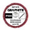 Graphite Csapos lamellás korong, 30x25x6mm, P100