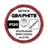 Graphite Csapos lamellás korong, 30x25x6mm, P120