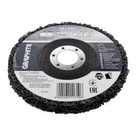   Graphite Tisztítókorong szilikon karbidos műanyag szálakkal, fémcsiszoláshoz, 125x14x22,2mm, sarokcsiszolókhoz