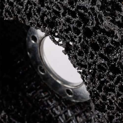 Graphite Tisztítókorong szilikon karbidos műanyag szálakkal, fémcsiszoláshoz, 125x14x22,2mm, sarokcsiszolókhoz