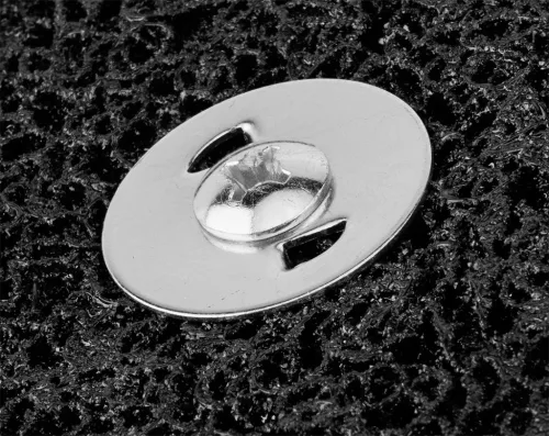 Graphite Tisztítókorong szilikon karbidos műanyag szálakkal, fémcsiszoláshoz, 125x14x6mm, csapos, fúrógépekhez