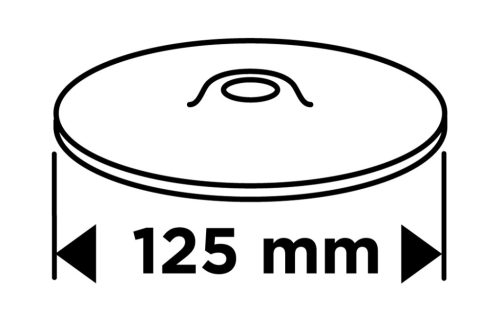 Graphite Rugalmas csiszolótányér, tépőzáras, 125mm, M14