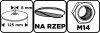 Graphite Rugalmas csiszolótányér, tépőzáras, 125mm, M14 + befogócsap