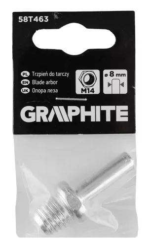 Graphite Adapter csiszolótányérokhoz, M14/8mm