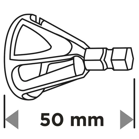 Graphite Külső sorjázó élletörő, 3-19mm, 1/4"-os szár, 50mm