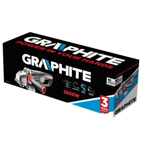 Graphite Sarokcsiszoló 230mm 2600W