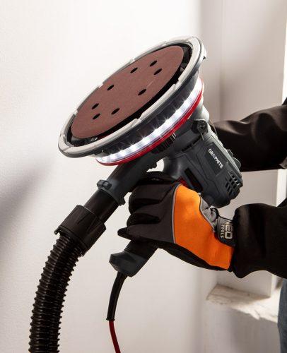 Graphite Falcsiszoló led világítással 180mm 900W