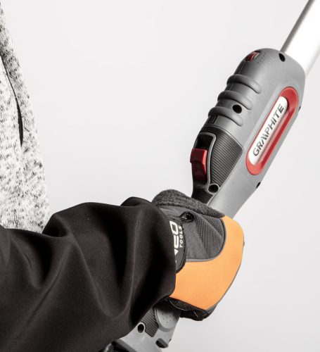 Graphite Falcsiszoló led világítással 215mm 800W