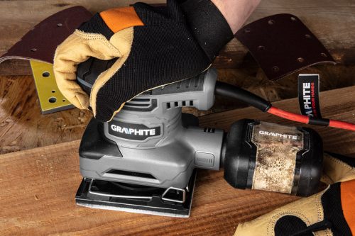 Graphite Rezgőcsiszoló 240W, 110x100mm, 3db talppal