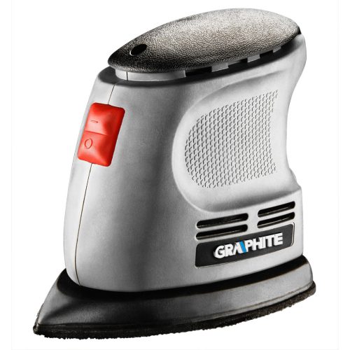 Graphite Deltacsiszoló 105W, 140x140x97mm, 12db csiszolópapírral (60, 80, 120)
