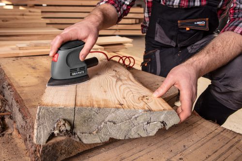 Graphite Deltacsiszoló 105W, 140x140x97mm, 12db csiszolópapírral (60, 80, 120)