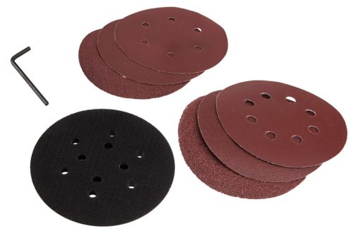 Graphite Excentercsiszoló kofferben, 125/150mm 450W