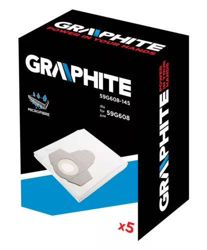 Graphite Porzsák Graphite 59G608-as porszívóhoz, 5db