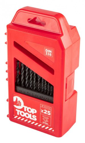 Top Tools fém csigafúró készlet 25r. 1-13mm