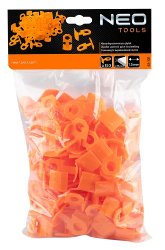 Neo Tools Csempeszintező talpelem, 150db, 1.5mm