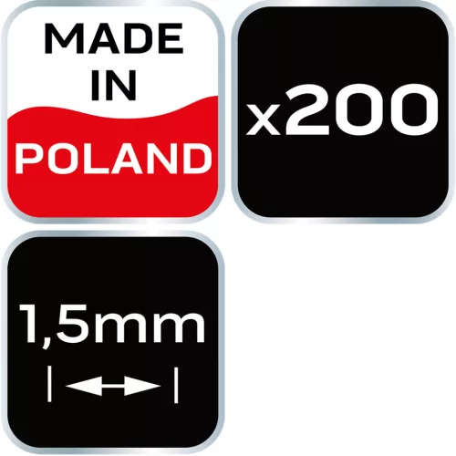 Neo Tools Hézagoló-, fugakereszt - 1.5mm, 200db