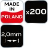 Neo Tools Hézagoló-, fugakereszt - 2mm, 200db