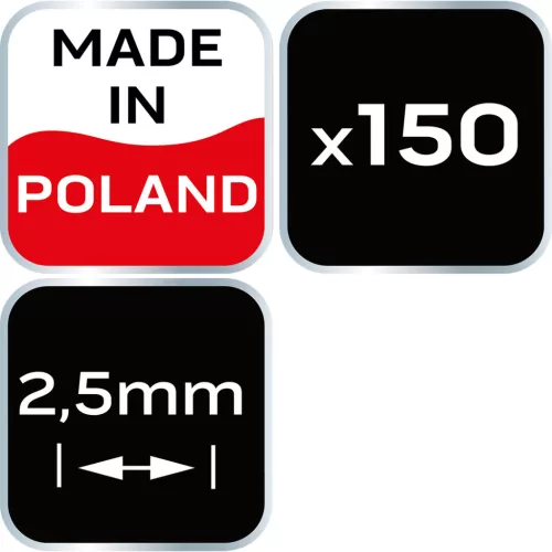 Neo Tools Hézagoló-, fugakereszt - 2.5mm, 150db