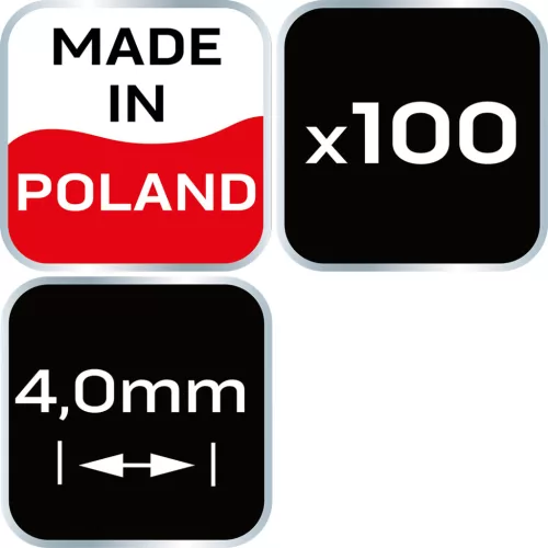 Neo Tools Hézagoló-, fugakereszt - 4.0mm, 100db