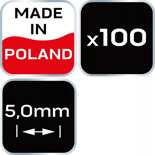 Neo Tools Hézagoló-, fugakereszt - 5.0mm, 100db