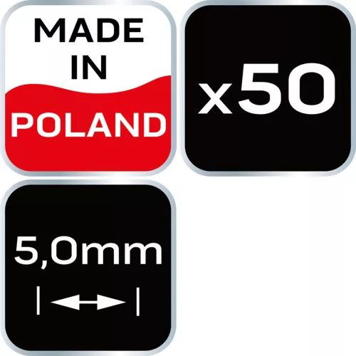 Neo Tools Hézagoló-, fugakereszt T 5,0mm, 50db