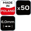 Neo Tools Hézagoló-, fugakereszt T 6,0mm, 50db