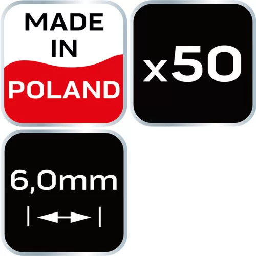 Neo Tools Hézagoló-, fugakereszt T 6,0mm, 50db