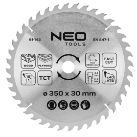   Neo Tools Körfűrészlap tiszta vágáshoz, 350x30mm, 40 fog