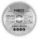 Neo Tools Körfűrészlap tiszta vágáshoz, 400x30mm, 60 fog