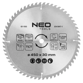   Neo Tools Körfűrészlap tiszta vágáshoz, 450x30mm, 60 fog