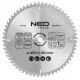 Neo Tools Körfűrészlap tiszta vágáshoz, 450x30mm, 60 fog