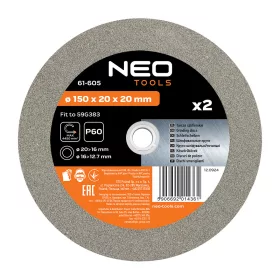 Neo Tools Köszörűkorong 150x20/16/12,7x20mm, 2db