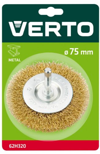 Verto körkefe csapos 75mm rézszálas